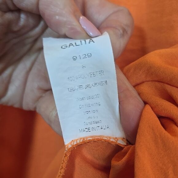 Sleeveless Orange Button-Up Dress - Picture 5 of 5